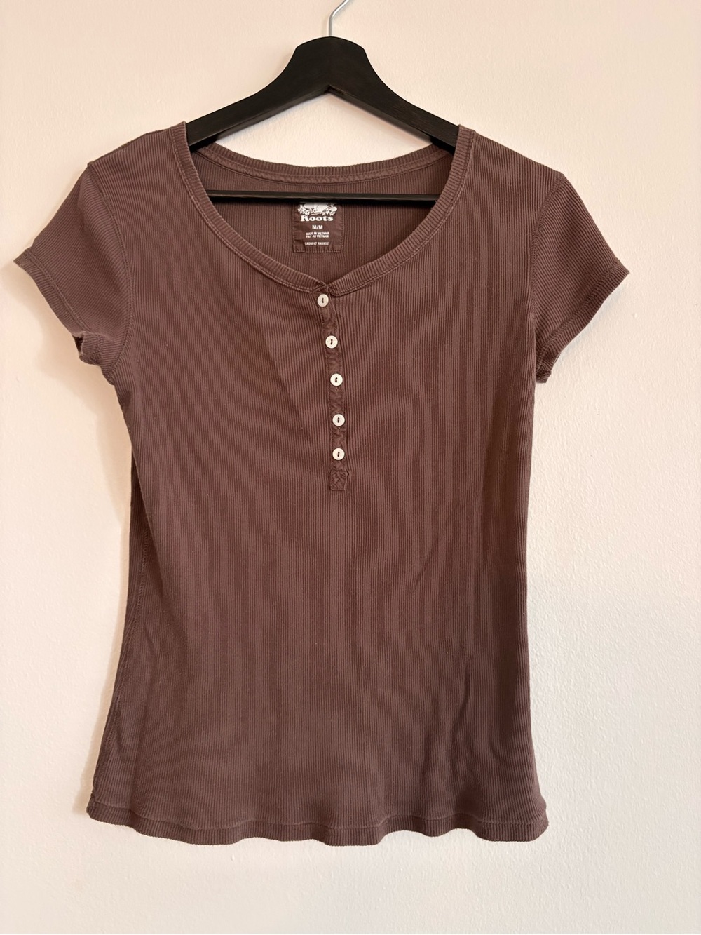 Vintage Roots - Ribbed Short-Sleeve Henley
